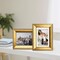 5x7in 6PC Vintage Gold Picture Frames, Frame 5 x 7(Gold)7"L x 5"W